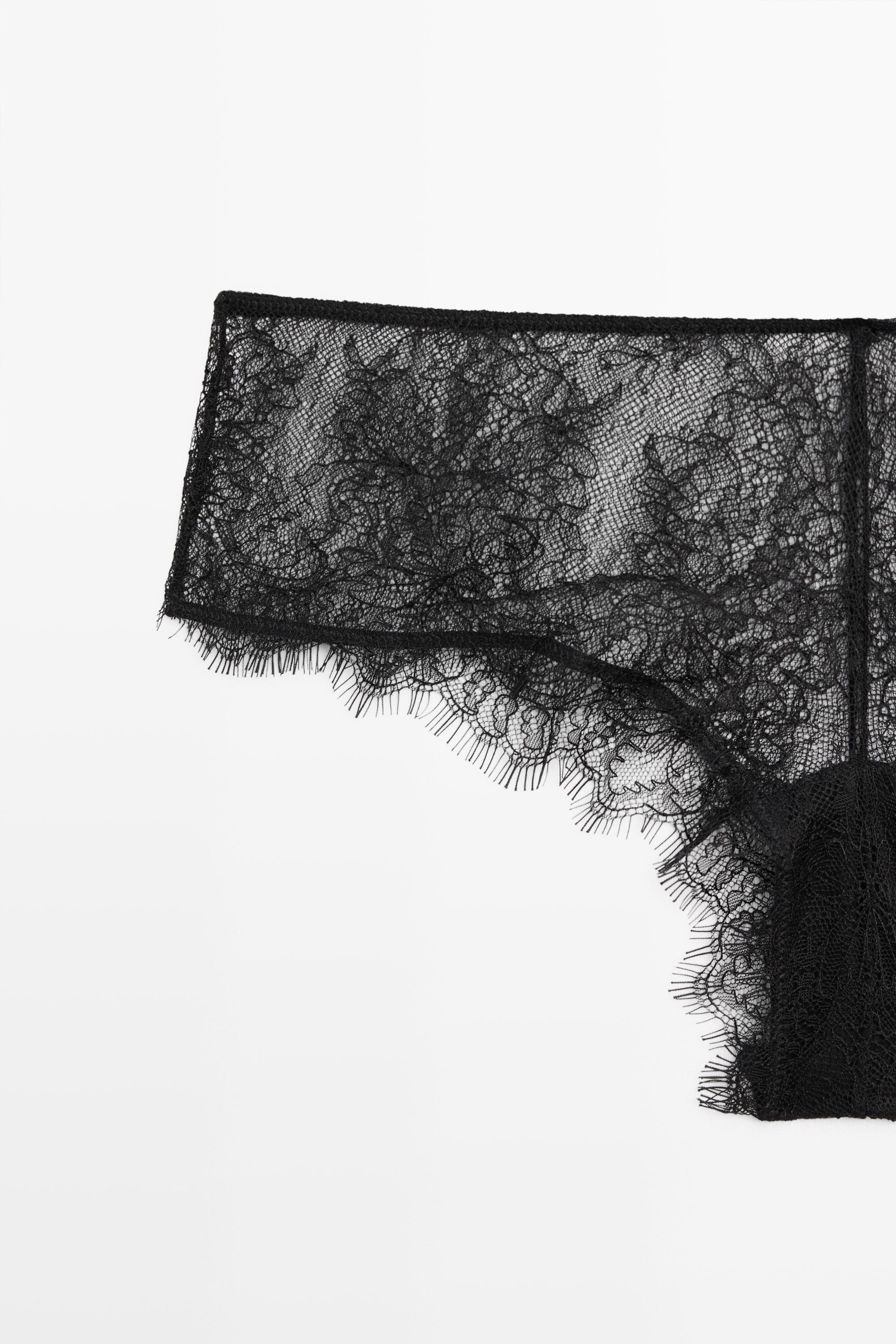 Jupe-culotte dentelle vagues